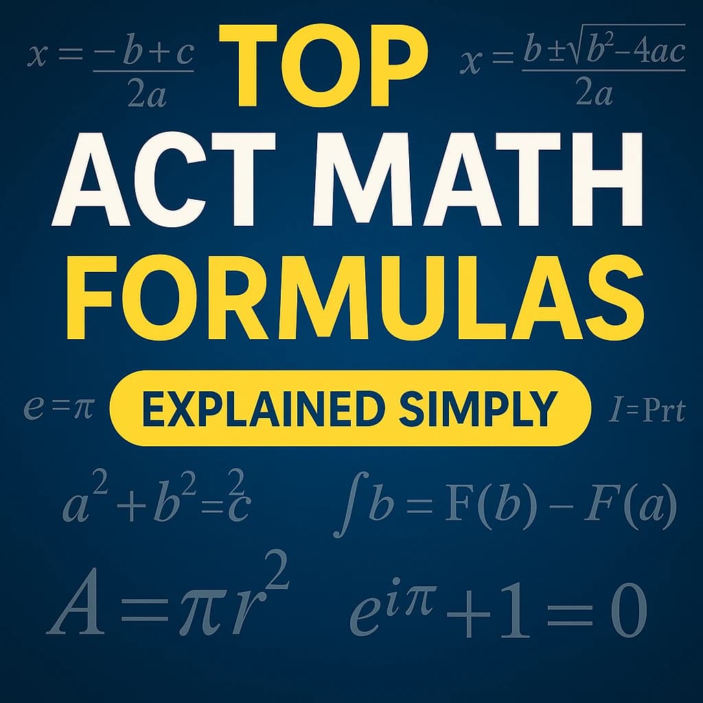 Important ACT Math Formulas You Must Know