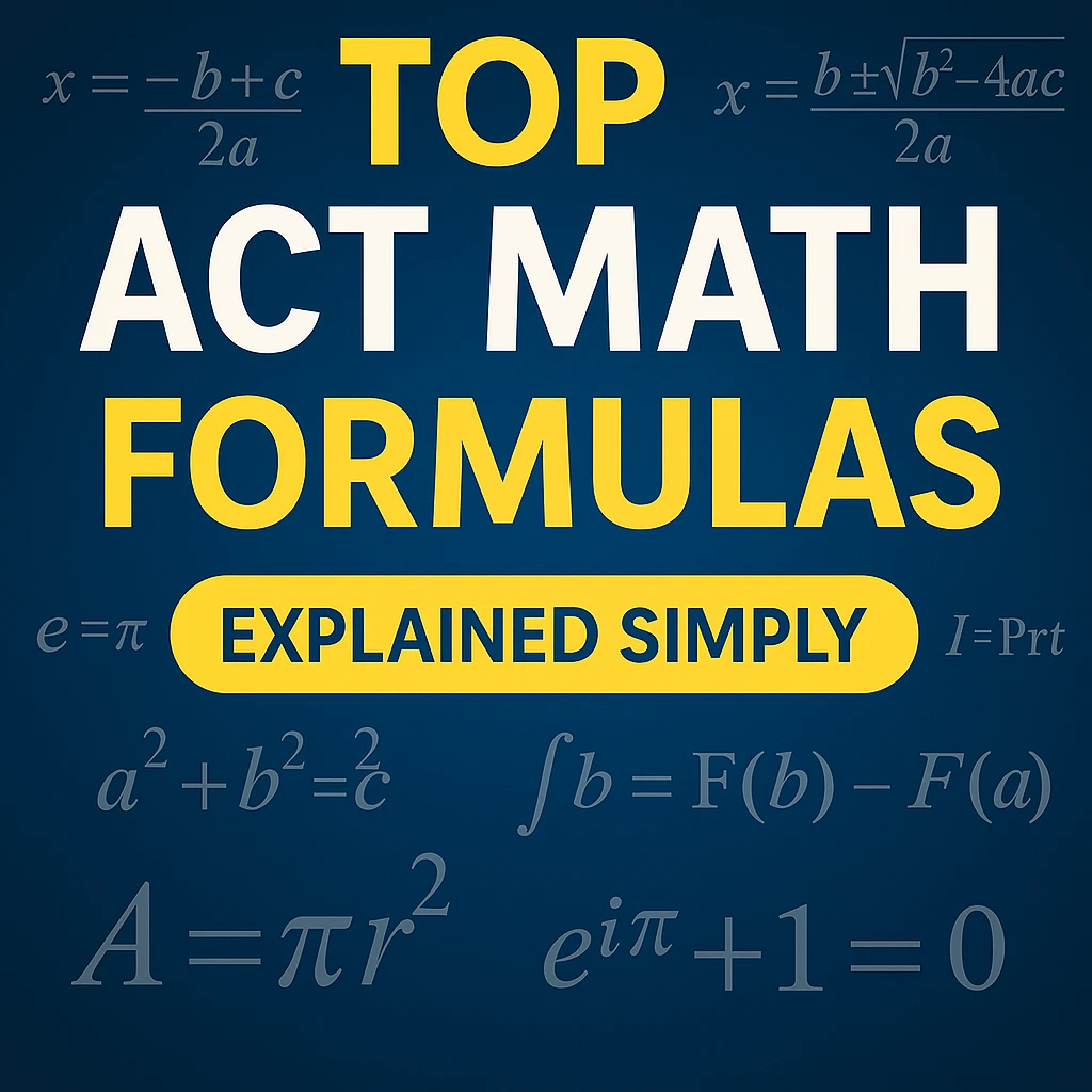 Important ACT Math Formulas You Must Know
